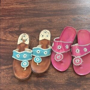 Colorful Beaded Sandals Set